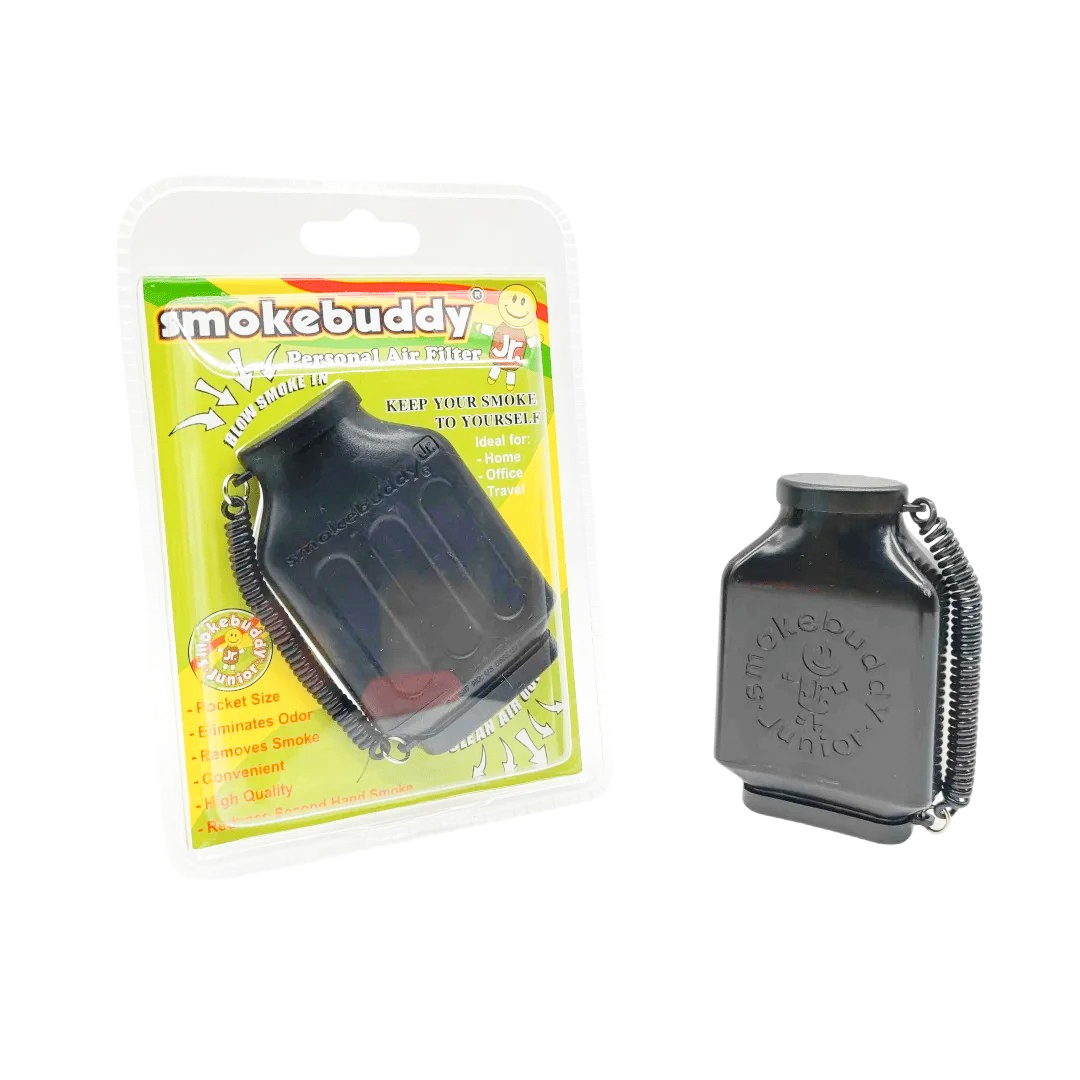 Dry Herb Vaping Accessories - Smokebuddy Jr Black Persoonlijke Luchtreiniger Smokebuddy