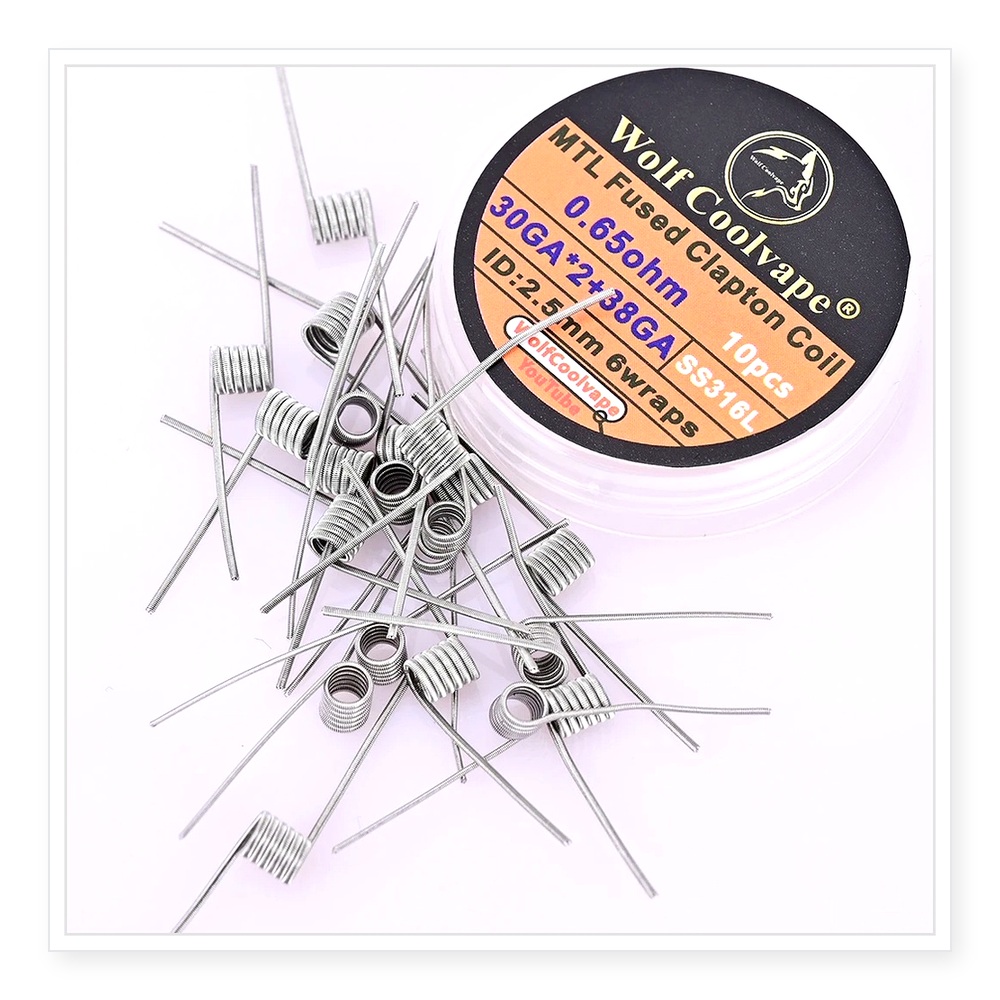 10 stuks Wolfcoolvape MTL Fuse - Vape Coil Replacement recensie en prijs