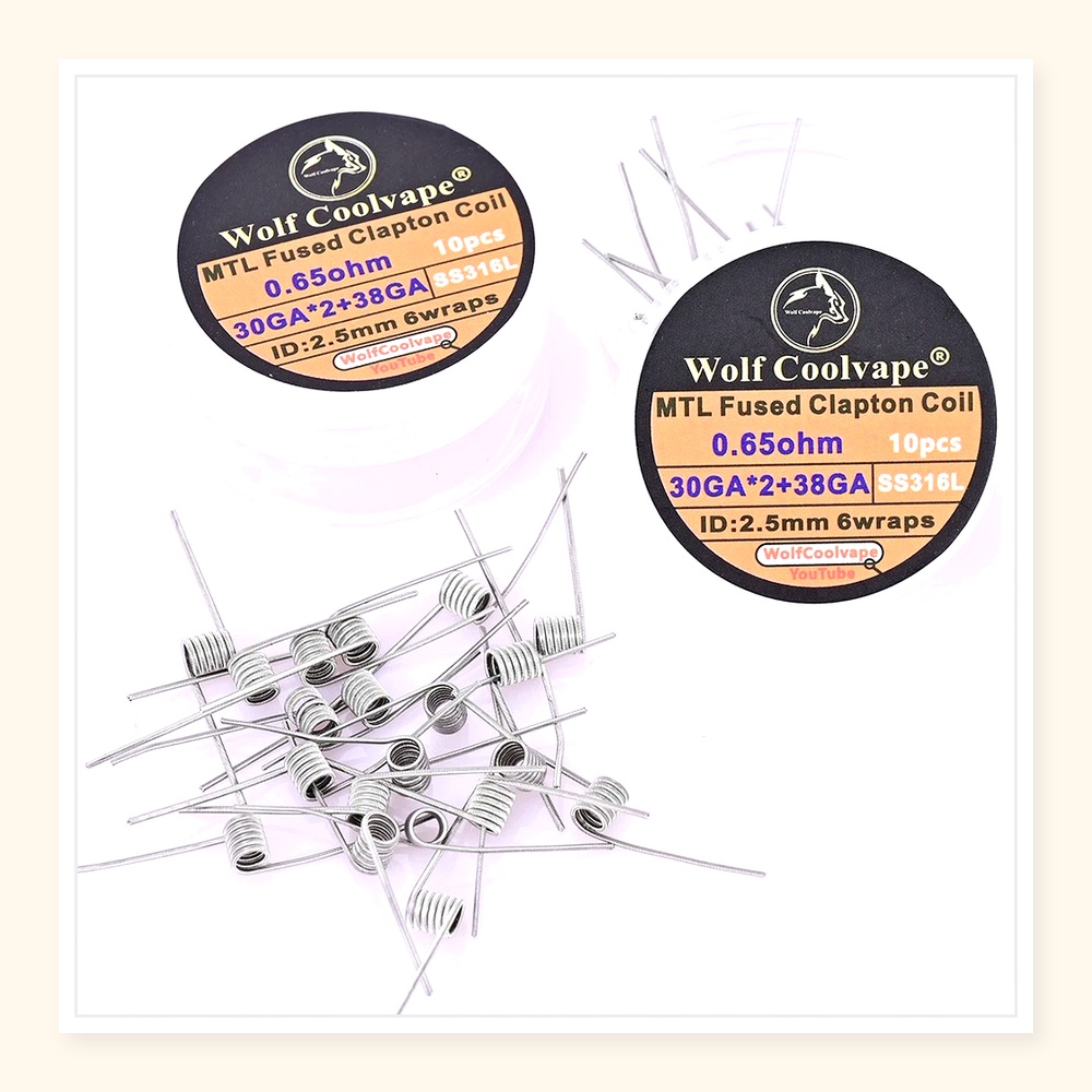 10 stuks Wolfcoolvape MTL Fuse - Vape Coil Replacement recensie en prijs