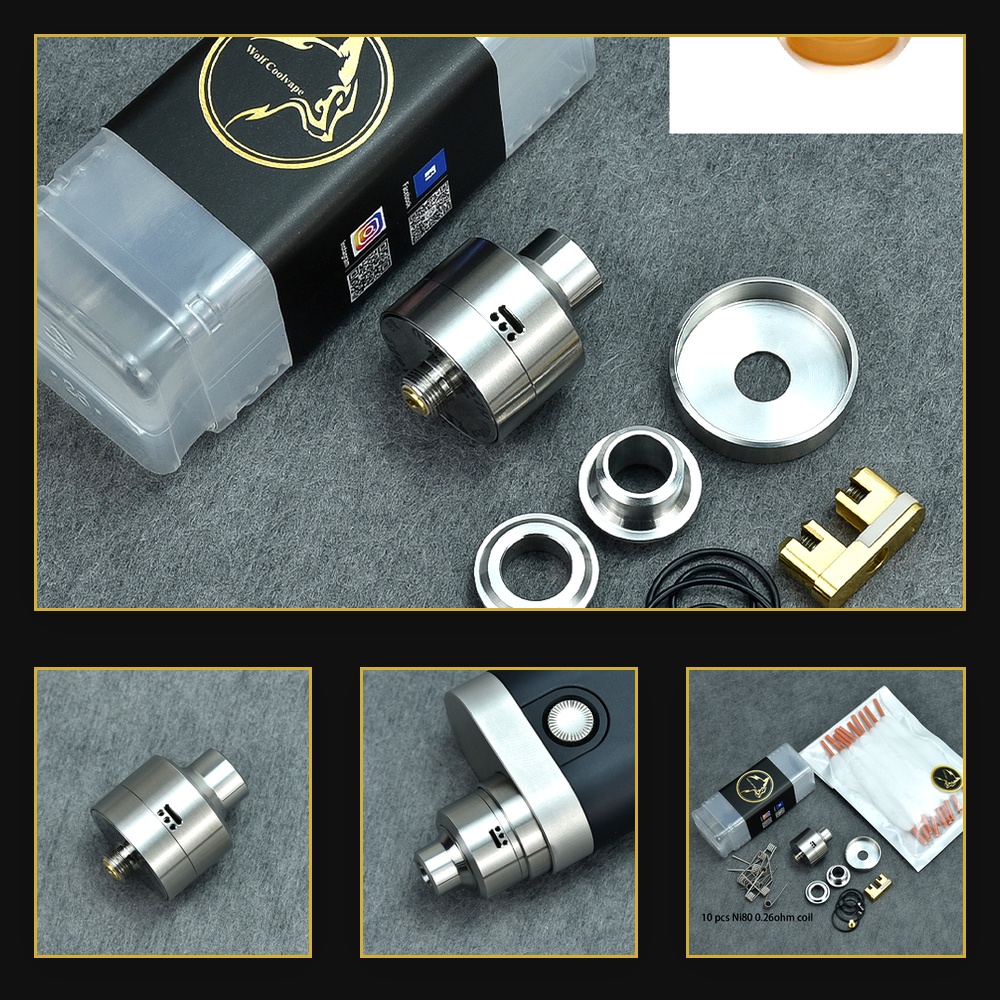 Wolfcoolvape Nisshoku RDA-vers - Rda Atomizer Deck recensie en prijs