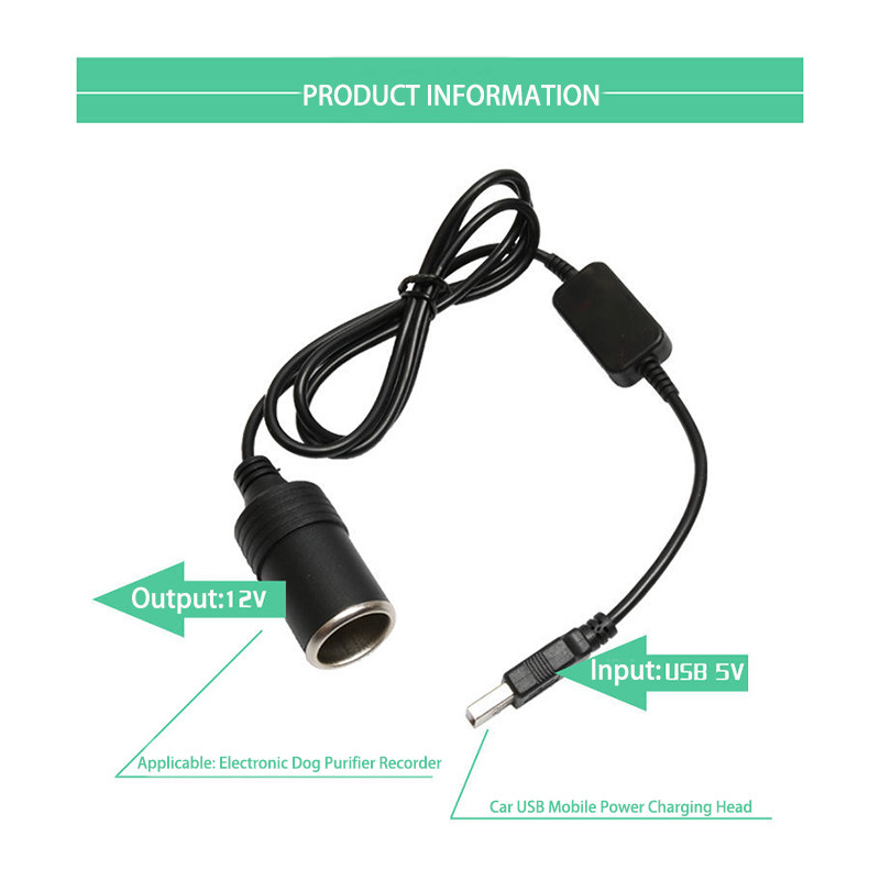 1PC 5V 2A USB naar 12V sigaret - Accessories Experts Vape recensie en prijs